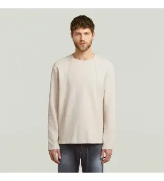 G-Star per uomo D26826-E164-1603 Maglietta beige Tweeter A Line, Casual, Cotone, Manica lunga