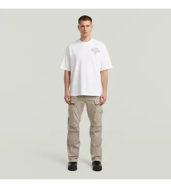 G-Star per uomo D26950-C106-G107 Pantaloni cargo dritti regolari 3D beige (33/34), Casual, Cotone biologico, Sostenibile