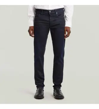 G-Star per uomo D27280-7209-89 Jeans 3301 Regular Tapered blu (40/32), Casual, Denim, Cotone biologico, Sostenibile