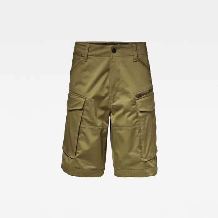 Pantaloni corti G-Star Raw D08566 5126 BASE - ROVIC ZIP 1/2-724 SAGE Verde