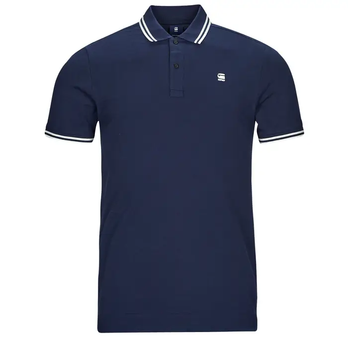 Polo G-Star Raw dunda slim stripe polo ss Blu