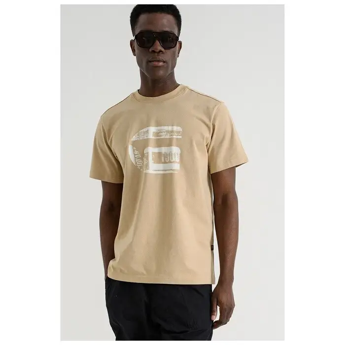 G-Star Raw T-shirt D28823-E385 G ICON GR R T-CREAM 137 Beige