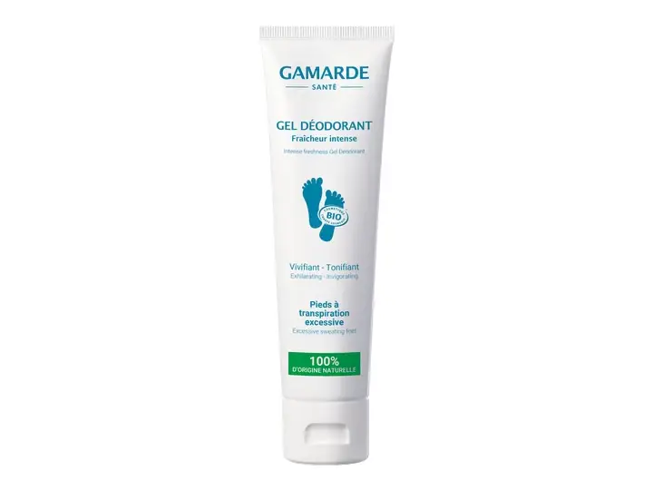 Gamarde Cura Podologica - Gel Deodorante Freschezza Intensa - Piedi Traspiranti Eccessivi - BIO 100 ml