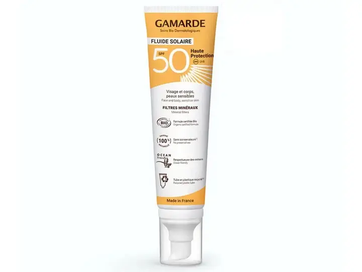 Gamarde Fluido Solare SPF50 - Viso & Corpo, Pelle Delicata - BIO 100 ml