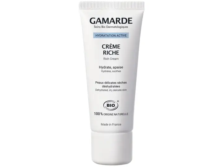 Gamarde Idratazione attiva - Crema ricca - Idrata e lenisce - BIO 40 ml