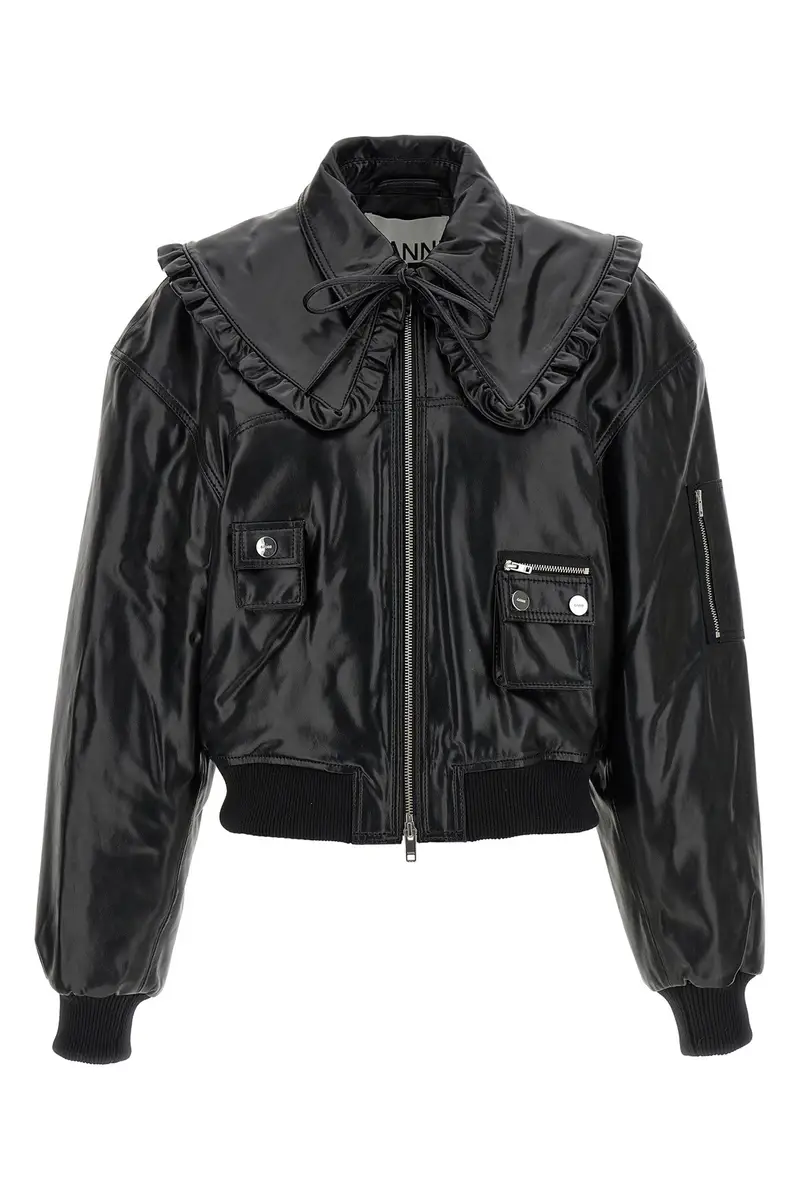 GANNI Bomber '7093 Future' Nero
