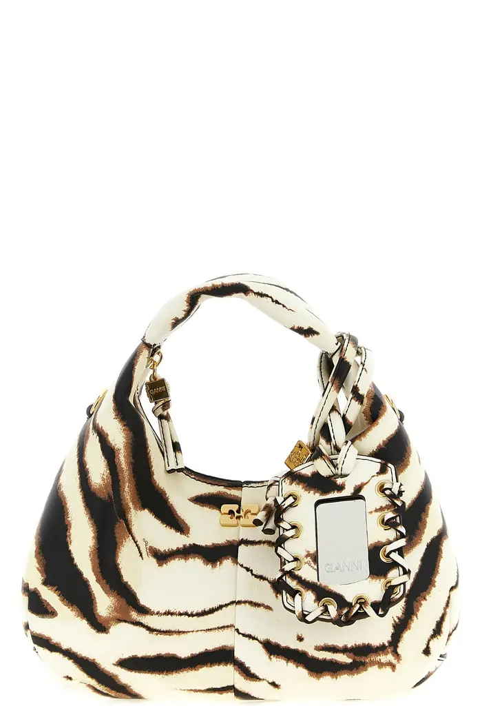 Borsa A Mano Mini Hobo Zebra Multi