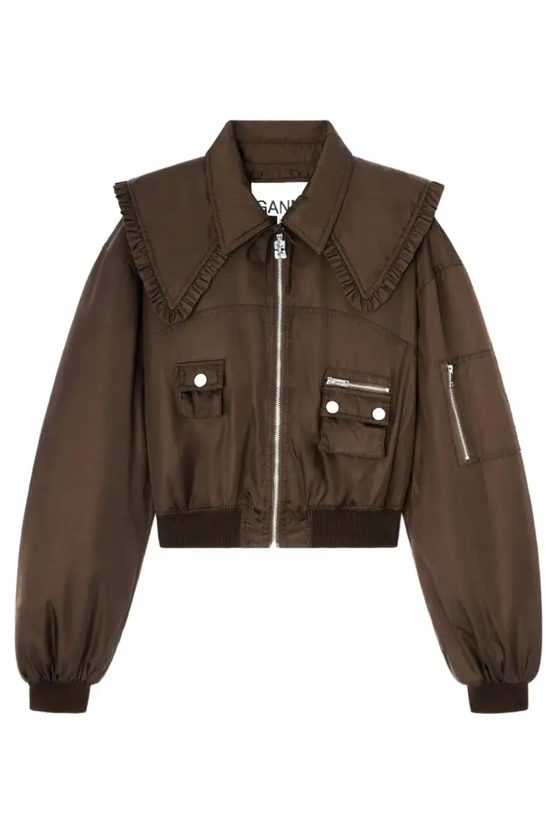 Ganni Giacche Marrone