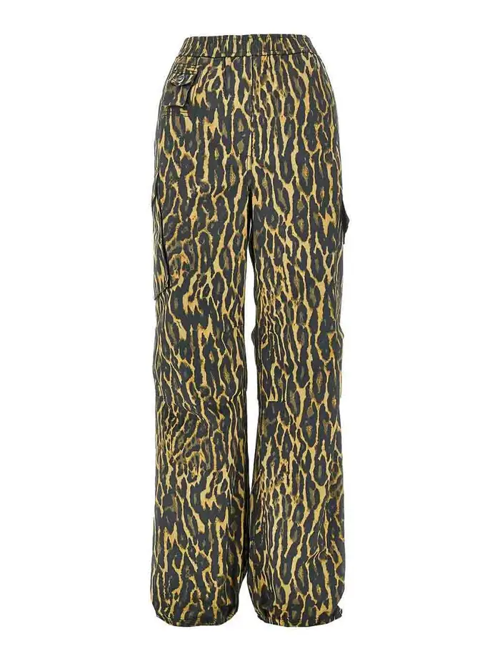Ganni Pantaloni cargo Marrone Chiaro