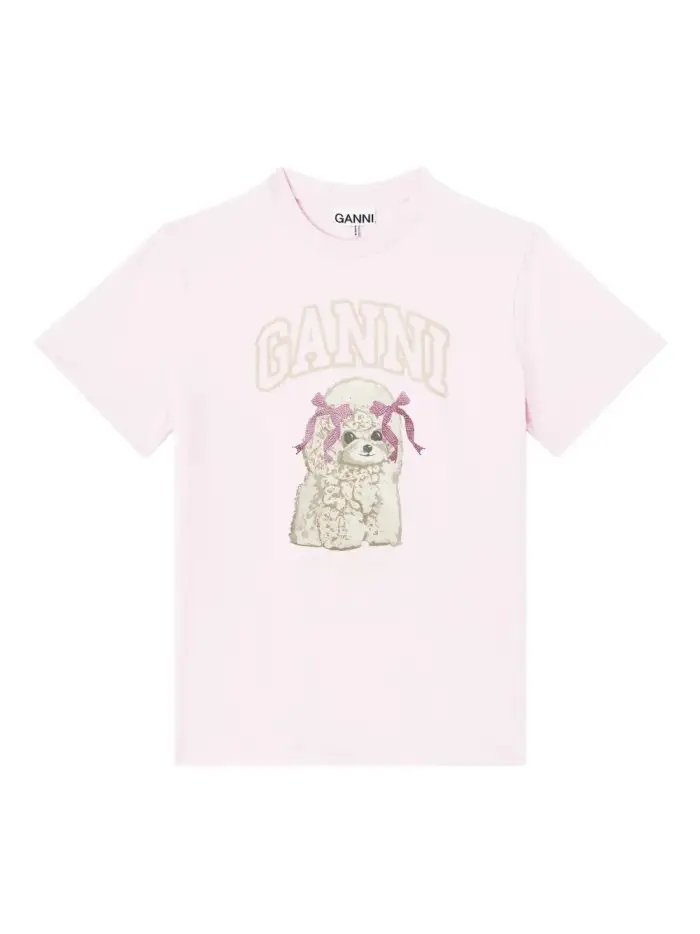 Ganni T-shirt Rosa 4768231