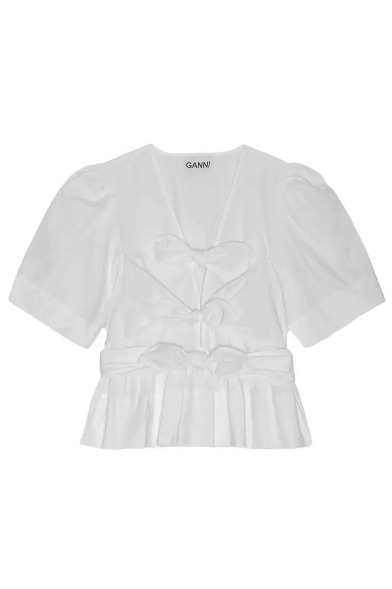 Ganni Top Bianco 2043281