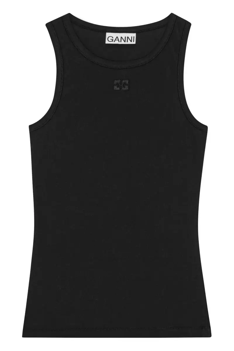 Ganni Top Nero 4224694