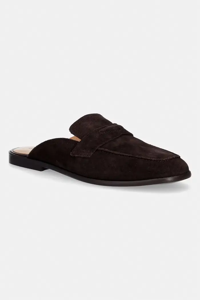 Gant ciabatte slide con le dita coperte da donna in scamoscio Gimble Marrone
