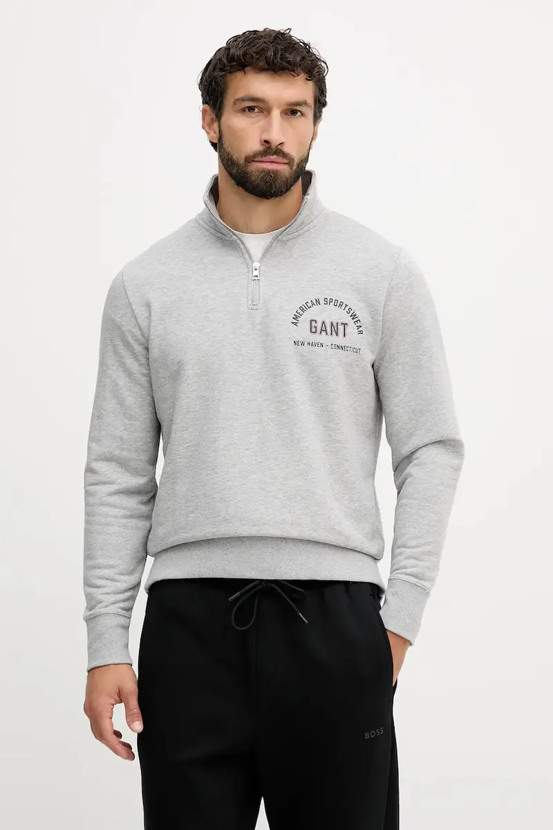 Gant felpa uomo colore grigio 2067091