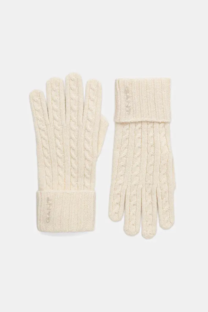 Gant guanti con lana Beige