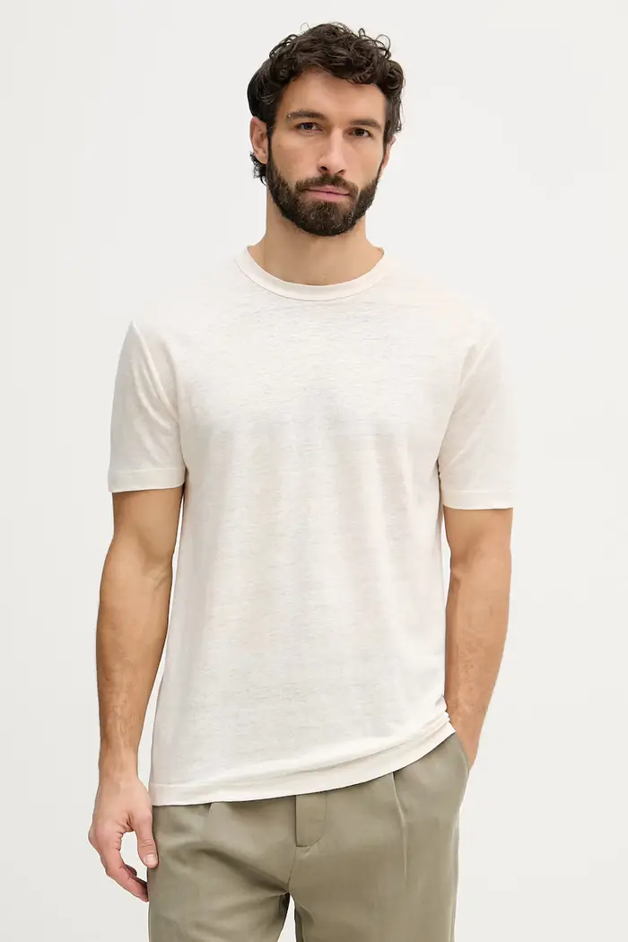 Gant maglietta in lino Beige