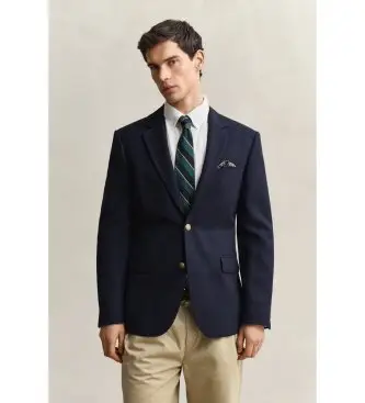 Gant per uomo 7706311 Americana Club marino, Casual, Lana, Classico, Navy Panama