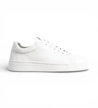 Gant per uomo 872631226 Sneakers in pelle bianca Mc Julien, Bianco, Basso, Stringhe, Casual