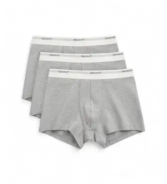 per uomo 900003333 Set di tre boxer grigi (XXL), Homewear, Grigio, Cotone