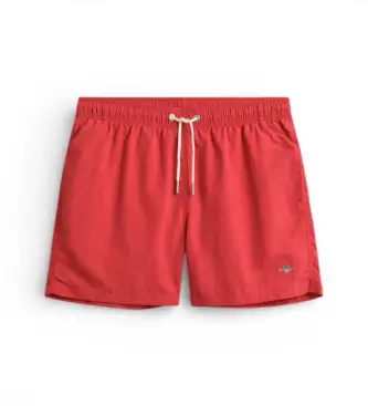 Gant per uomo 920026000 costume da bagno rosso, Beachwear, Poliestere