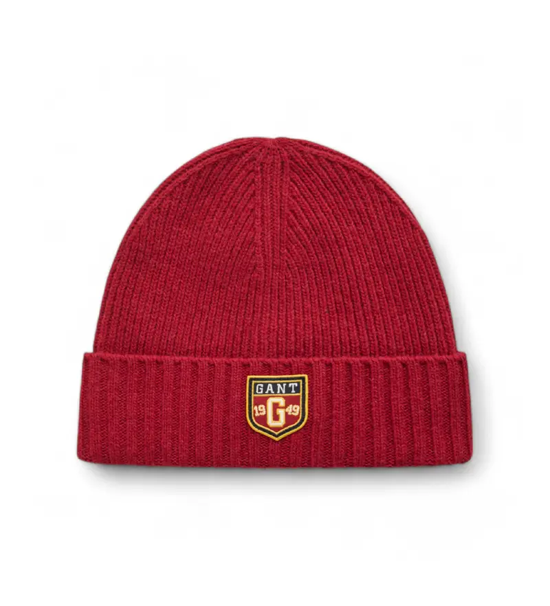 Gant per uomo. 9910038 Cappello in lana con stemma rosso (OSFA), Casual