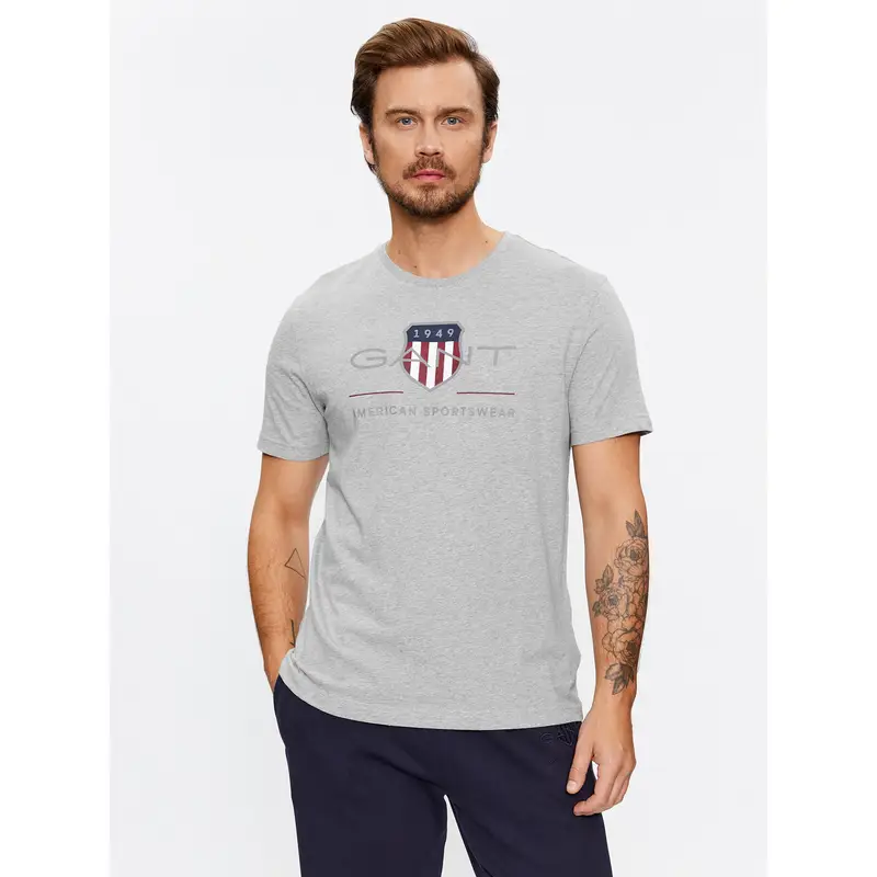 Gant T-shirt Grigio 4408777