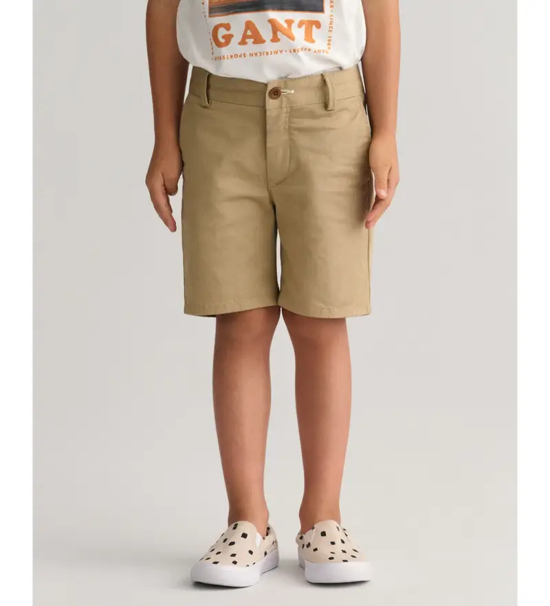 Gant unisex per bambino 820003 Pantaloncini chino marroni (2años= 92cm), Marrone, Casual, Cotone, moda per bambini