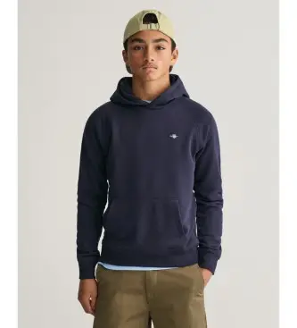 unisex per bambino 906878 Felpa con cappuccio per adolescenti con scudo blu scuro (13/14años= 158/164cm), Casual, Cotone, Manica lunga