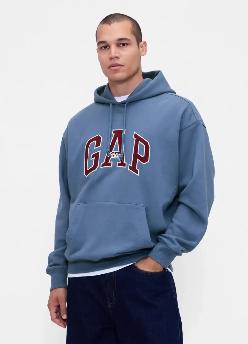 GAP Felpa Con Cappuccio, Uomo, Blu
