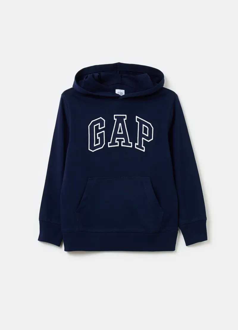 GAP Felpa in French Terry con ricamo logo, Bambino, Blu scuro, /99-114