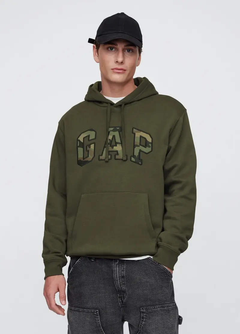 GAP Felpa verde con cappuccio,, Verde