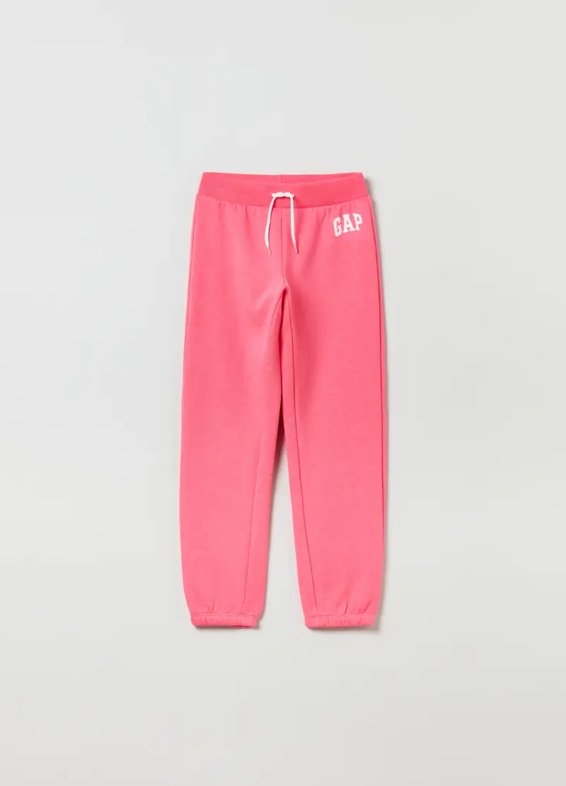 GAP Joggers in felpa con stampa logo, Bambina, Rosa, /145-152