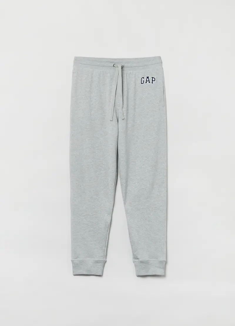 GAP Joggers In French Terry Con Ricamo Logo, Uomo, Grigio
