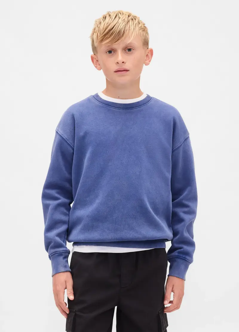 GAP KIDS Felpa Blu In Cotone Per Bambino, Blu