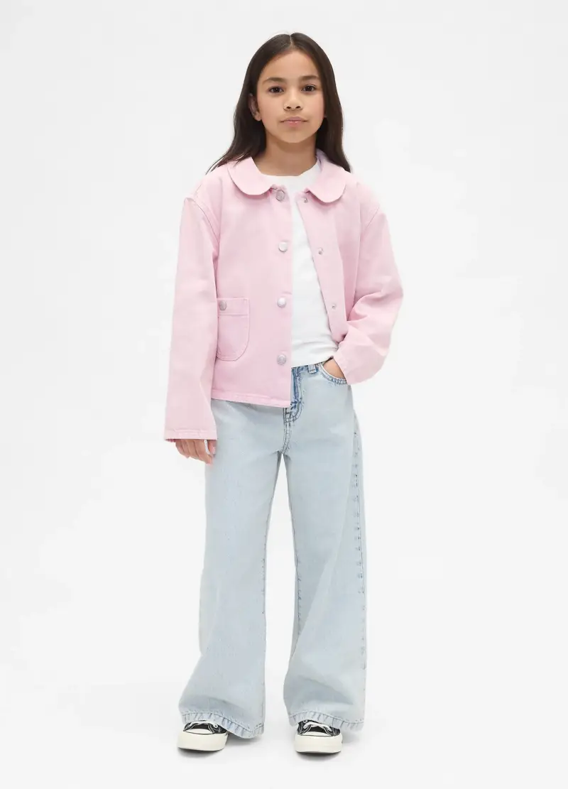 GAP KIDS Pantaloni Denim Larghezza Ampia, Bambina, Denim