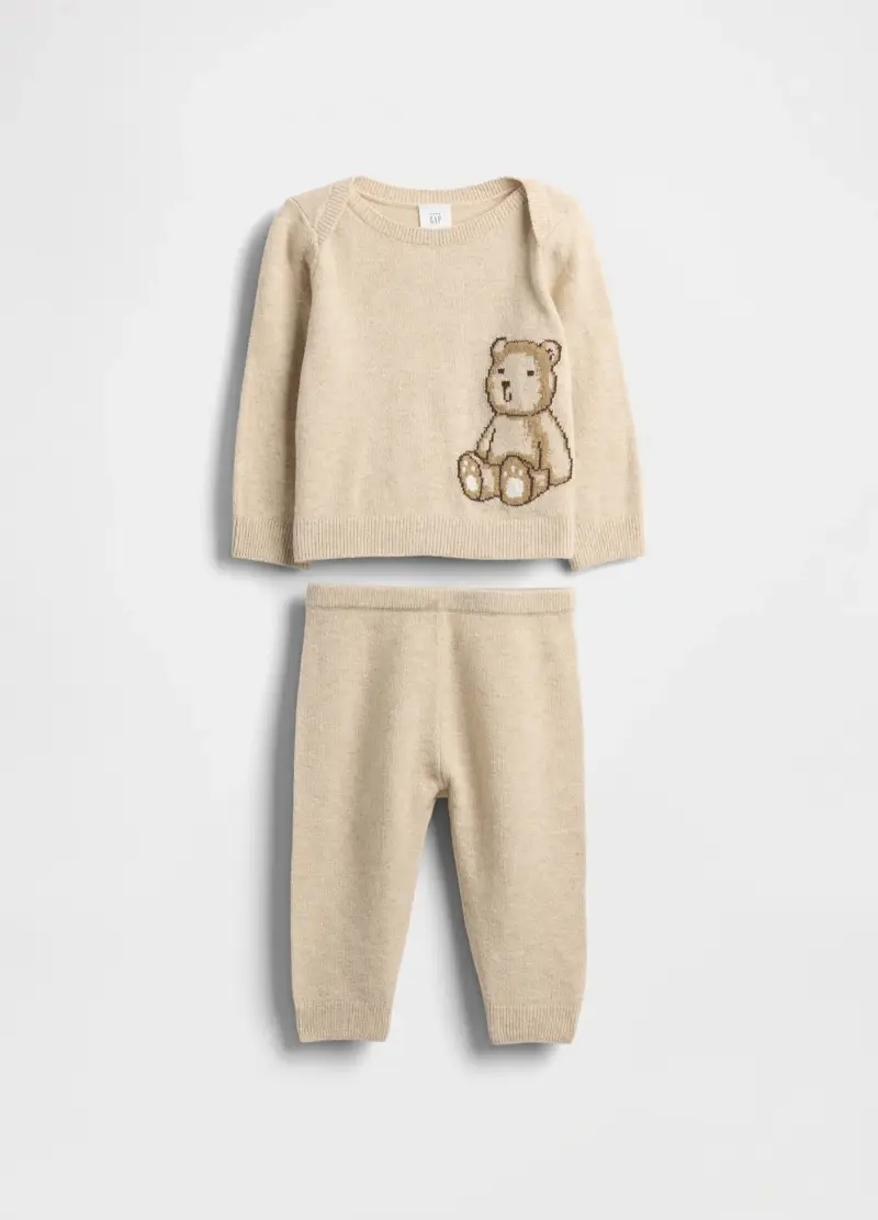 GAP KIDS Set Beige Per Neonato In Misto Cotone, Unisex, Beige