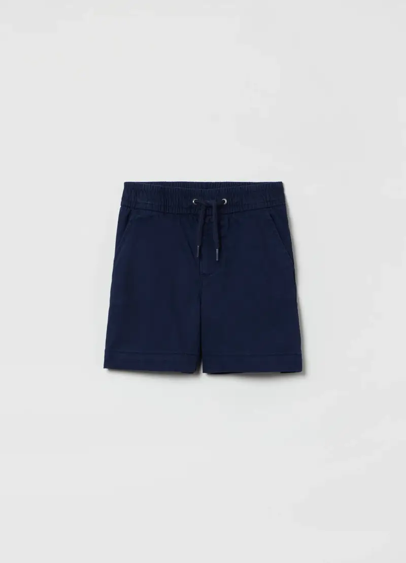GAP KIDS Shorts In Cotone Stretch Con Coulisse, Unisex, Blu
