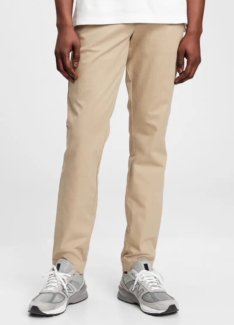 GAP Pantaloni Chino Skinny Fit In Cotone Stretch, Uomo, Beige, x