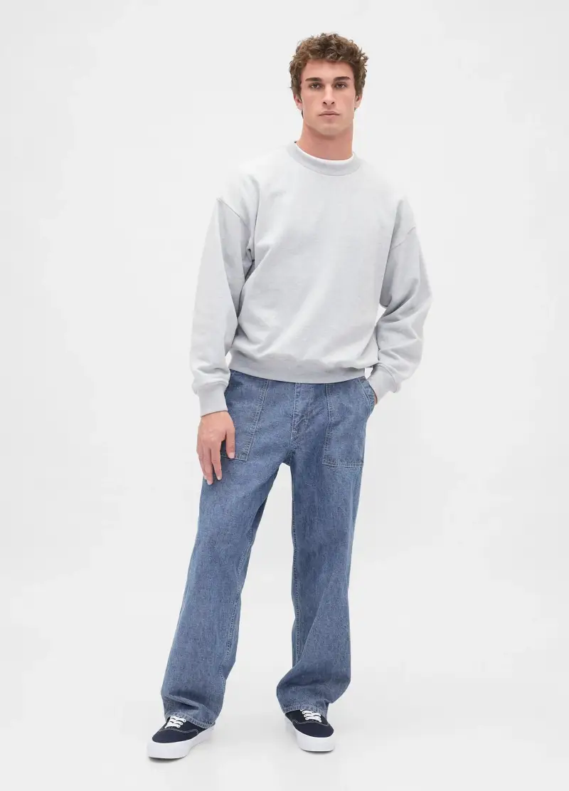 GAP Pantaloni In Denim Regular Blu, Uomo, Blu