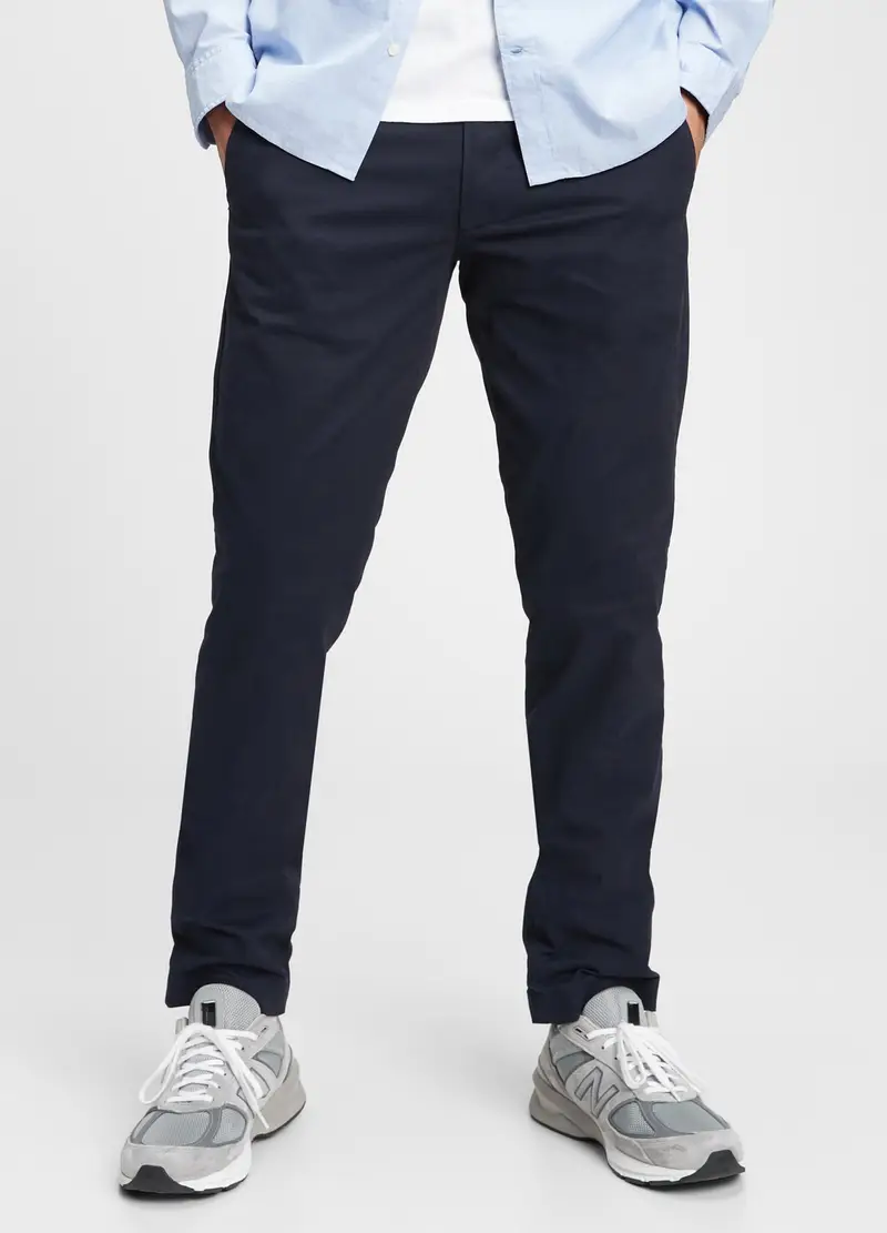 GAP Pantaloni Slim Fit In Cotone Stretch, Uomo, Blu, x