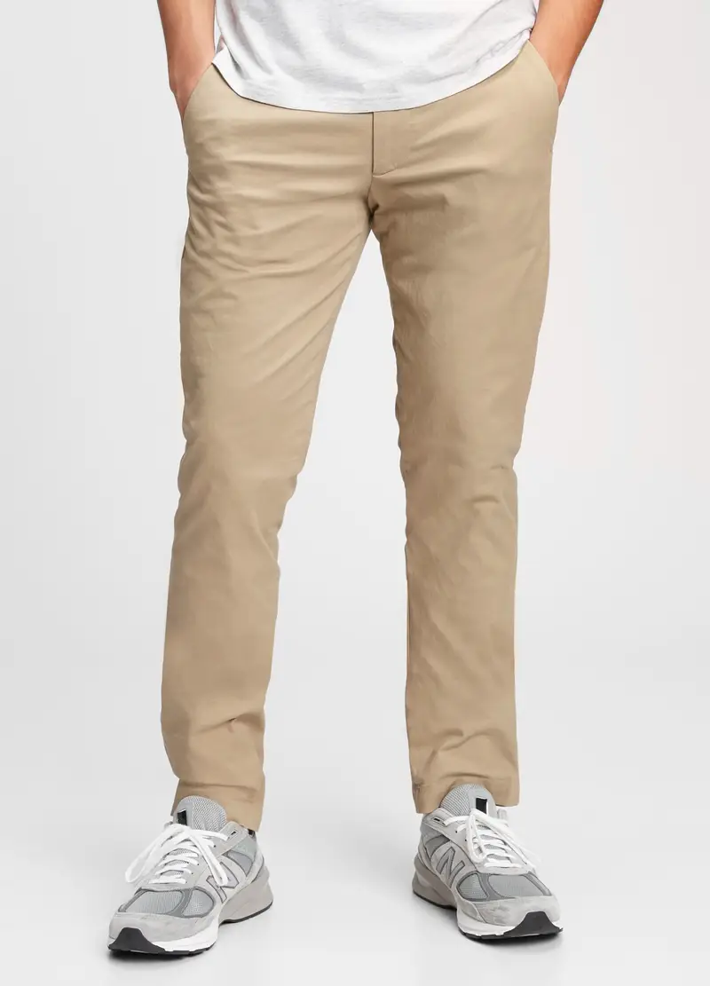 GAP Pantaloni Slim Fit In Cotone Stretch, Uomo, Marrone, x