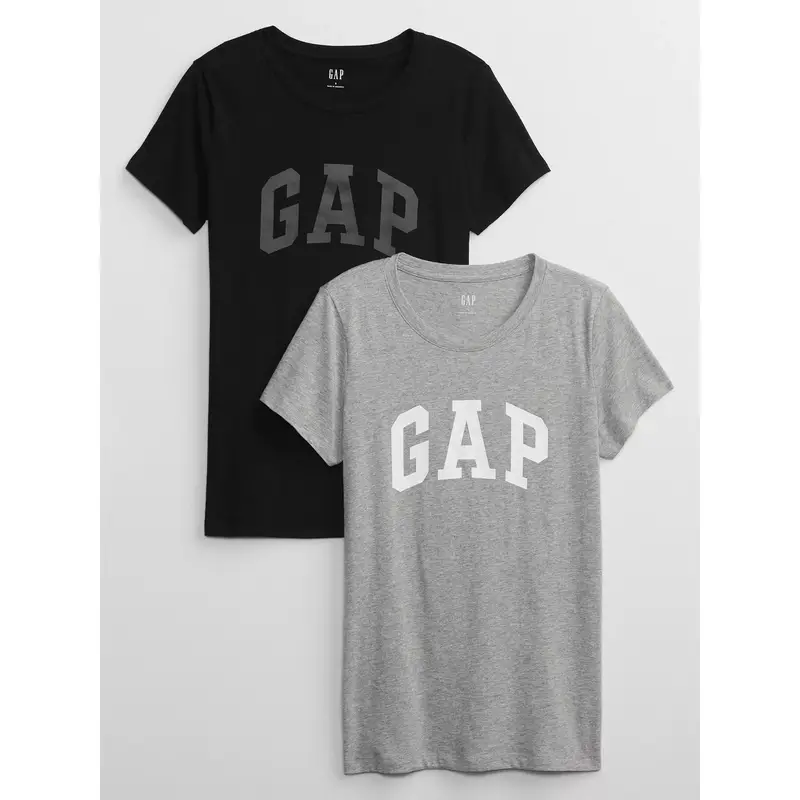 Gap Set di 2 T-shirt 548683-05 Grigio Regular Fit