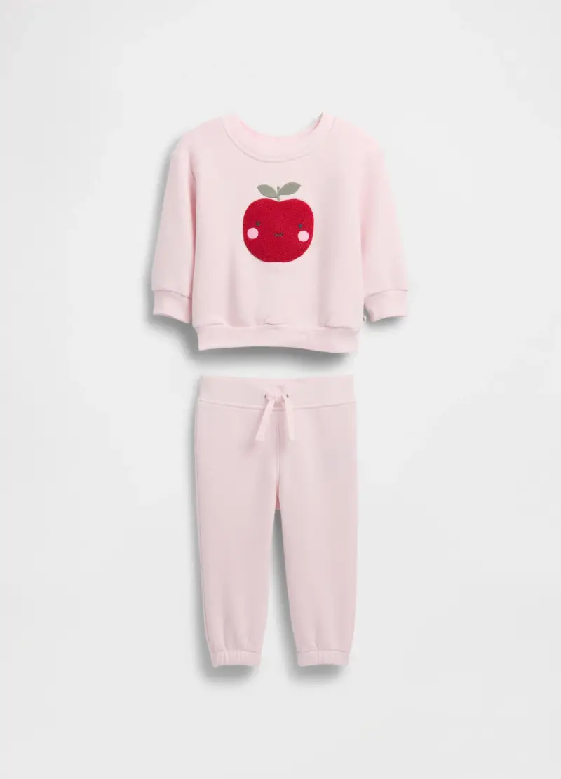 GAP Set rosa con felpa e pantaloni, Rosa