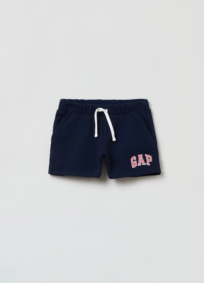 GAP Shorts in French Terry con logo, Bambina, Blu scuro, /99-114