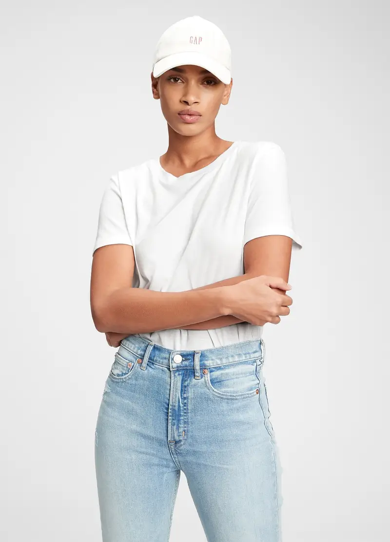 GAP T-shirt Donna Bianco 991387