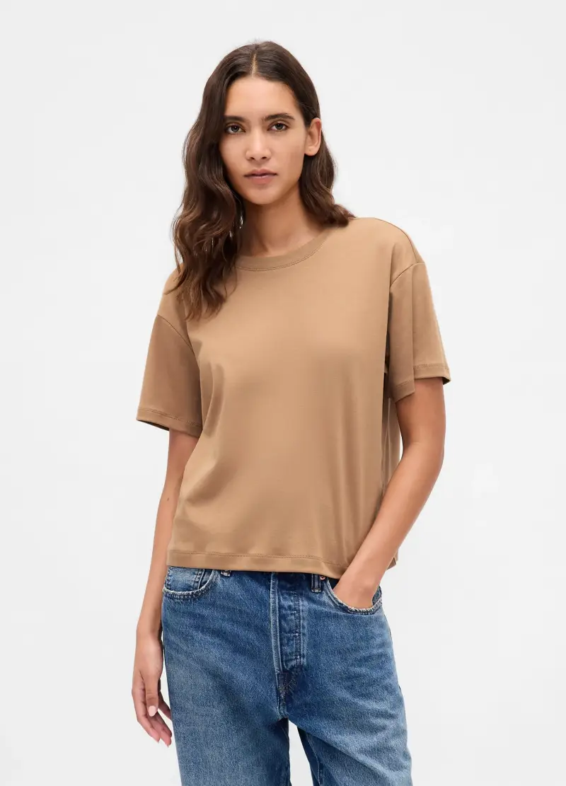GAP T-shirt Donna Beige 3425836