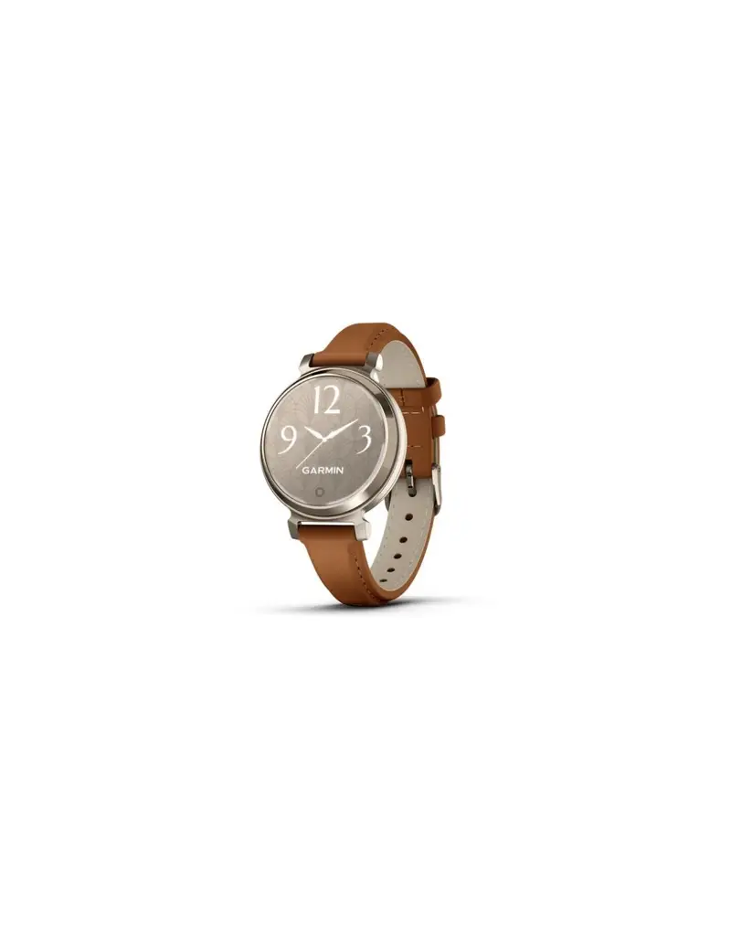 Garmin Orologio Lily 2 010-02839-02 Cream Gold con cinturino in pelle Marrone