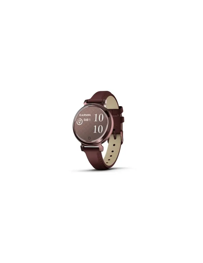 Garmin Orologio Lily 2 010-02839-03 Dark Bronze con cinturino in pelle Borgogna