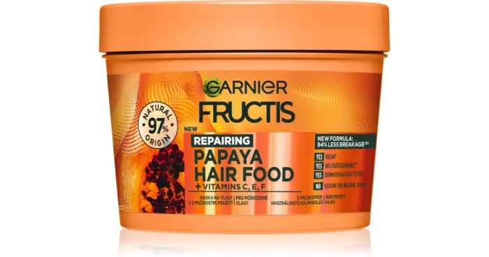 Garnier Maschera rigenerante per capelli danneggiati Fructis ( Papaya ) 390 ml