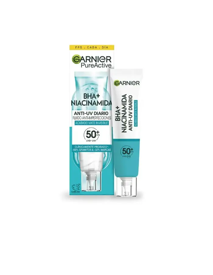Garnier Pure Active Bha Niacinamide Fluido Anti Imperfezioni Fps50 40ml